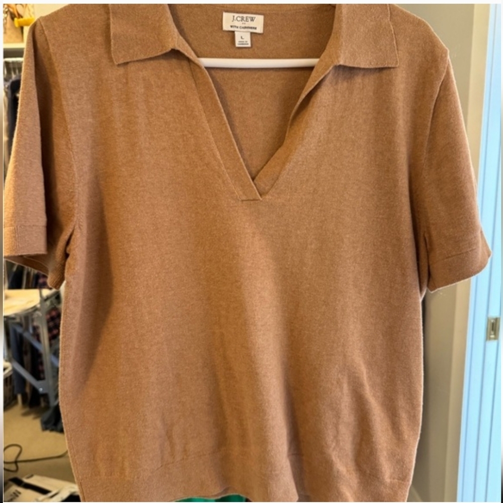 J. Crew Women's Brown Short Sleeve Top